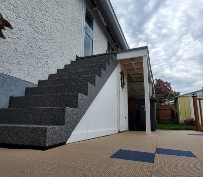 vinyl-wrapped-stairs-kelowna-silver-bullet-deck-&-rail